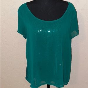 Calvin Klein sequin top xl